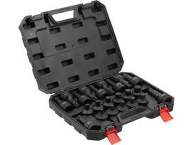 Smūginių galvučių su HEX ir TORX antgaliais rinkinys 3/4", H14–H24, T60–T100, 22 vnt. YATO (YT-10656)