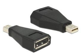 Delock DisplayPort Adapter mini DP - DP St/Bu black