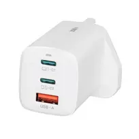 iBOX C-65 baltas, GaN 65W universalus pakrovėjas JK kištukas