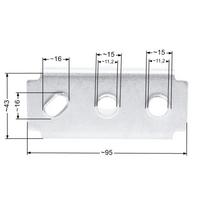 Vejapjovės peilio adapteris NAC S460VB, S500, X510VHY, C460VH, W510VH 22,2 mm (be fiksavimo žiedo)