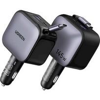 Ugreen Nexode EC604 145W Fast Car Charger KFZ-Ladegert 1x USB-A 1x USB-C 1x ausziehbares USB-C Kabel (70cm) 55910B