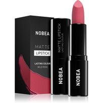 NOBEA Day-to-Day Matte Lipstick matiniai lūpų dažai atspalvis Wild rose #M18 3 g