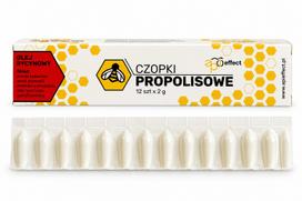 Reaktalines propolio žvakutės su ricinos aliejumi, 12 vnt.