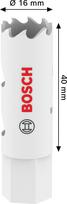 Grąžtas-karūna BOSCH HSS - Bi-metal, standartiniam adapteriui, 16 mm