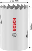Grąžtas-karūna BOSCH HSS - Bi-metal, standartiniam adapteriui, 32 mm