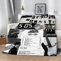 Spausdinta antklodė Pikniko antklodės Alex Turner Arctic Monkeys Roko grupė Šilta antklodė Minkšta ir patogi Namams Kelionėms Gimtadienio dovana 30x40in gray