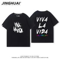 Classic Coldplay Summer Mens And Womens Shortsleeved Tshirt Rock Punk High Street Retro 100 Cotton Round Neck Tshirt 4XL white