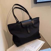 Tote Womens Nylon Large 2024 Bag Single Shoulder Versatile For Commute And Students beige