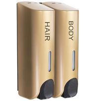 Refillable Lotion Soap Container Lock Hand Sanitizer Holder  Dishwashing Gold 2 Head