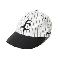 Kanela Striped Baseball Cap (White/Black) Free white