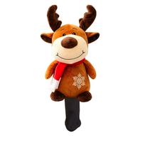Christmas-Themed Golf Driver Headcover Safeguarding Soft brown