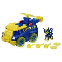 Paw Patrol Paw skraidanti transporto priemonė persekiokite galingą policijos automobilio transformaciją! geltona