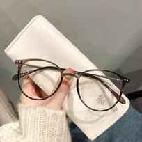 Xiaomi Cold Brown Glasses Frame For Women Myopia Glasses Big Face Slim And Trendy Non-face Glasses Frame For Ultralight 9531 -600 ruda