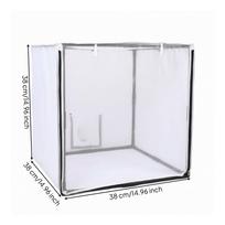 Portable Spray Paint Tent Foldable Booth Safeguarding 38-38-38cm white