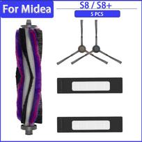 Main Side Brush HEPA Filter Mops Cloth Dust Bag For Midea S8 / S8+ Robotic Vacuum Cleaner Accessories Replacement