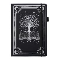 Girly Gothic Tarot-Style Silver Laser Notebook: Retro European Magic Design A5 white
