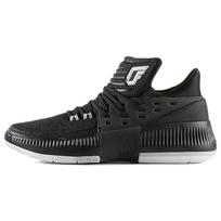 Adidas D Lillard 3 Comfortable Non-Slip Durable Low-Top Basketball Shoes Men Sneakers Graphite-Black BY3196 43⅓ black