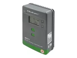 QOLTEC 53661 Solar Charge Controller MPPT with Temperature Sensor 20A 12V / 24V LCD 2 x USB