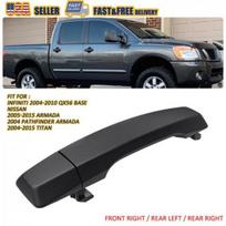 Rear Left/Right Black Exterior Door Handle for Nissan Titan 2004-2015 2017-2018 gray