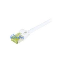 Synergy21 Patchkabel RJ45, CAT6A 500Mhz, 7,5m, weiss, S-STP(S / FTP), slimline rund d 4,5mm, TPE / LSZH(Superflex), AWG2