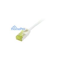 Synergy21 Patchkabel RJ45, CAT6A 500Mhz, 3m, weiss, U / FTP, slimline rund d 3,8mm, TPE / LSZH(Superflex), AWG32, mit CA