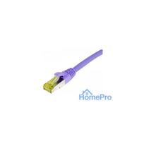 Synergy21 Patchkabel RJ45, CAT6A 500Mhz, 3m, lila, S-STP(S / FTP), TPE / LSZH(Ultraflex), AWG26, mit CAT7 Rohkabel,
