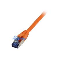 Synergy21 Patchkabel RJ45, CAT6A 500Mhz, 1,5m, orange, S-STP(S / FTP), TPE / LSZH(Superflex), AWG26,