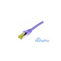 Synergy21 Patchkabel RJ45, CAT6A 500Mhz, 0,25m, lila, S-STP(S / FTP), TPE / LSZH(Ultraflex), AWG26, mit CAT7 Rohkabel,