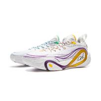Li Ning DLO 1 Cushioning Low top Basketball Shoes Men's White Gray 43 white