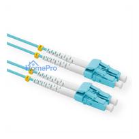 VALUE LWL-Kabel 50 / 125m OM3, LC / LC, Low-Loss-Stecker, trkis, 5 m