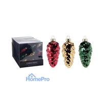 Christmas tree toy set ARB202060, glass, 9 pcs.