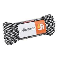 s-flowme CamoPara Paracord 4mm x 30m 7-Strand Polyester Utility Cord 250kg Capacity Tent Guyline Outdoor DIY Crafts Desert Storm gray
