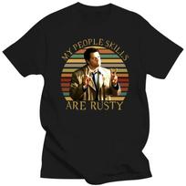 Supernatural My People Skills Are Rusty T Shirt Men Cotton T-shirt Short Sleeves Funny TV Castiel Tshirt Tee Streetwear Over#Color XXXXL brown