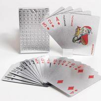Black Gold Playing Card Poker Game Deck Blue Silver Poker Suit Plastic Magic Moisture-Proof Deck of Card Magic Water Gift Collect Practical Use gray