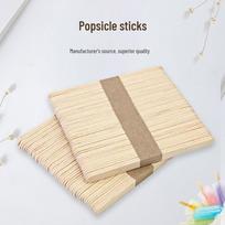 Pasidaryk pats beržo medienos ledų pagaliukai:  50 vnt. maišymui, modeliams ar grožio korekcijoms Natural Edge 93x10x2mm B-Grade beige