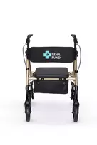 Keturratis vaikštynės rėmas Marsylia REHAFUND RF-617/Zl, auksinis