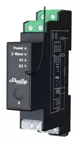 Shelly Qubino Wave Pro 2PM​ elektros relė Juoda