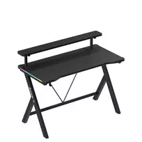 Huzaro Hero 1.9 RGB žaidimų stalas, juodos spalvos