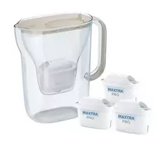 Filtravimo ąsotis Brita Style Essential + 3 filtrai Maxtra Pro Pure Performance (smėlio spalvos)