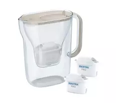 Filtravimo ąsotis Brita Style Essential + 2 filtrai Maxtra Pro Pure Performance (smėlio spalvos)