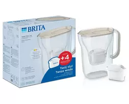 Filtravimo ąsotis Brita Style Essential + 4 filtrai Maxtra Pro Pure Performance (smėlio spalvos)