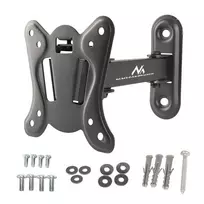 "Maclean MC-416" TV monitoriaus sieninis laikiklis 13"-32" 30 kg Pakreipti Pasukti maks. VESA 100x100 Juoda miltelinė danga LED OLED LCD Universalus l