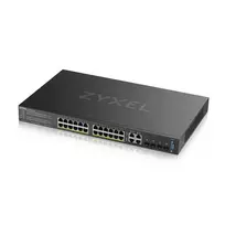 Zyxel GS2220-28HP-EU0101F tinklo komutatorius Valdomas L2 Gigabit Ethernet (10/100/1000) Maitinimas per Eternetą (PoE) Juoda