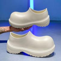 Eva Men Chef Clogs Slip-On Thick Sole Platform Summer Rain Shoes Outdoor Casual Fashion Non-Slip Breathable Lightweight 38-39 gray