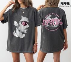 Harry Styles Shirt Retro Kiss All The Time Disco Ball Tee Vintage Harry Portrait Top Love On Tour Apparel Music Fan Gift S gray