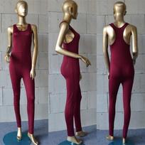 Us Sexy Women Casual Sleeveless Bodycon Romper Jumpsuit With Elegant Long Pants WineRed,M gray