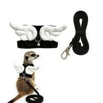 Cartoon Ferret Vest Harness with Wings Guinea Pig Safety Vest  For Mice Guinea Pig juoda