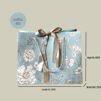 Light Luxury Gift Tote: Custom Paper Shopping Bag for Clothing and Souvenirs (New) Orchid Dream - Medium Size 25*12*20; 1 piece