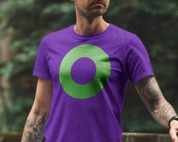 Fishman Donut - Purple and Green - Phish - Unisex - Short Sleeve T-Shirt 120 purple