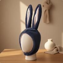 Long Ear Bunny Cap Photo Prop Furry Hare Hood Cute Design Hat for Girls, Women,